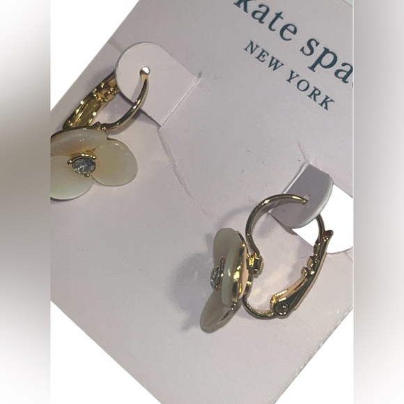kate spade Disco Pansy Leverback Earrings🔥 NEW AND SOLD OUT ON KS WEBSITE🔥 - Picture 5 of 7